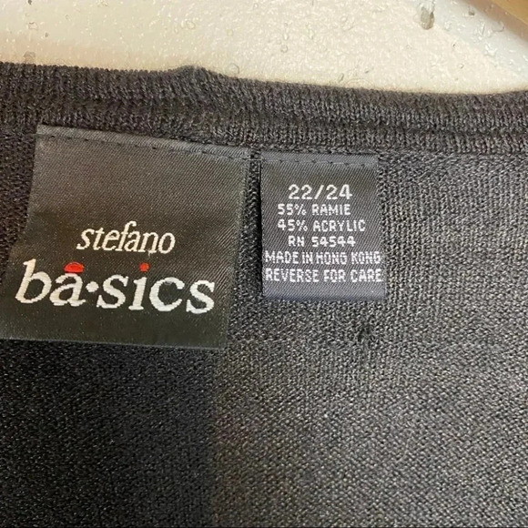 Stefano Basic‎ 22/24 sequin blk 2pc sweater - Picture 5 of 12